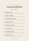 Canva Effects Cheat Sheet (Printable)